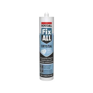 Клей-герметик полимер-гибридный Fix All Crystal Soudal